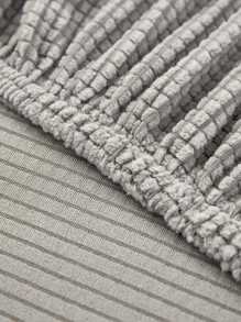 1入組素色沙發坐墊極簡滌綸沙發墊套 - 橘色 - 查看 8