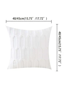 1 Vải Dệt Đệm, Tối Giản Màu Trắng Mờ Trang Trí Ném Gối Không Chất Độn Cho Ghế Sofa - trắng - Xem 6