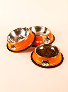 1入組卡通圖案隨機寵物碗 - 彩色 - 查看 4