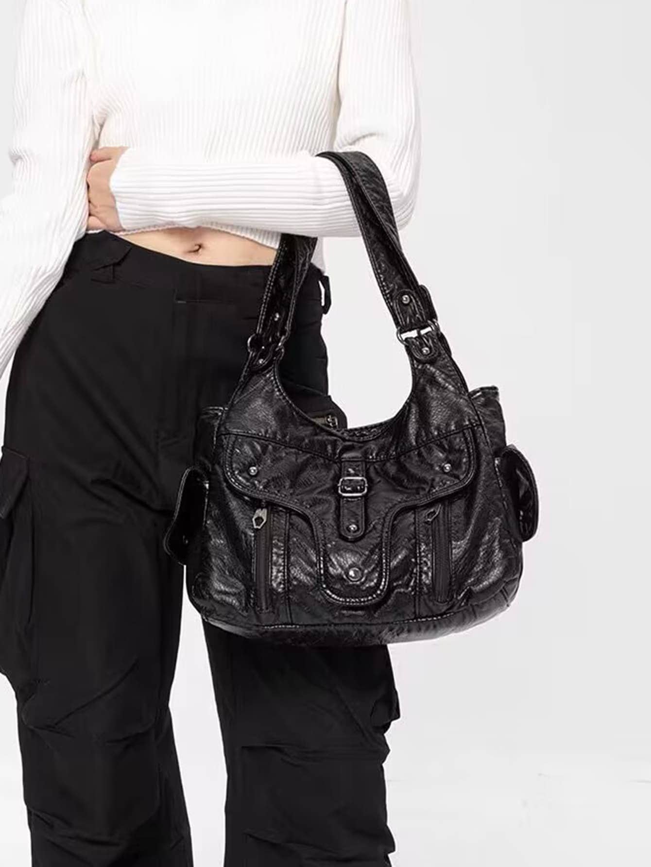 【タグ付き未使用品】ウィンダンシー☆幾何学模様バックロゴニット 即完売モデル L タグ付き未使用品】ウィンダンシー☆幾何学模様バックロゴニット 即