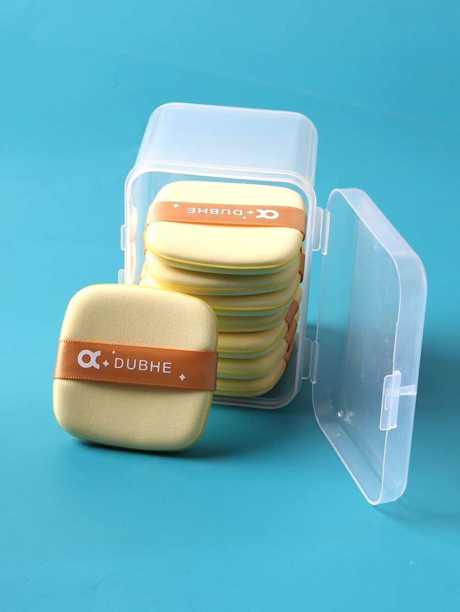 8 Piezas Caja De Galletas De Mantequilla Empaquetadas Con Polvo De Talco - Amarillo - Ver 1