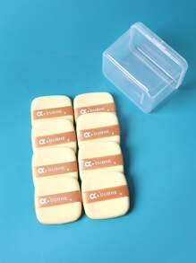 8 Piezas Caja De Galletas De Mantequilla Empaquetadas Con Polvo De Talco - Amarillo - Ver 2