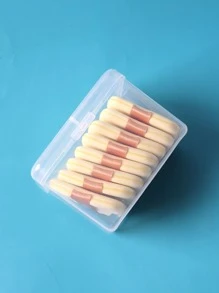 8 Piezas Caja De Galletas De Mantequilla Empaquetadas Con Polvo De Talco - Amarillo - Ver 4