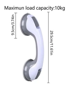 1pc Two Tone Anti-slip Fixed Bracket, Plastic Carrier Handle For Household - Grey - View 8