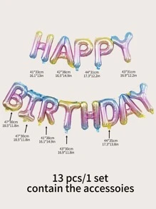 kumozawa 13pcs - 16 Inch Crystal Jelly Color Balloons For Birthday (Does Not Include Inflation Accessories) - Multicolor - View 3