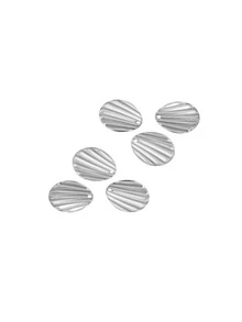 10入組/套外殼設計DIY首飾配件 - 銀色 - 查看 2