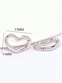 Accesorio de joya DIY en forma de corazón - Verde militar - Ver 4