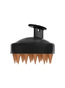 1入組棕色按摩洗髮刷浴室創意頭皮護理刷 - 棕色 - 查看 4