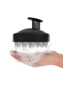 1入組灰色按摩洗髮刷浴室創意頭皮護理刷