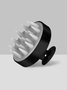 1入組灰色按摩洗髮刷浴室創意頭皮護理刷