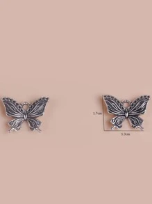 20pcs/pack Funky Butterfly DIY Pendant For DIY Necklace Bracelet Making - Silver - View 3