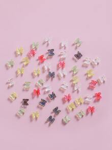 1pack Butterfly Design Nail Art Decoration - Multicolor - View 3