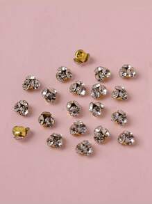 20Pcs Small Size Crystal Nail Art Rhinestones Diy Nail Charms Nail Gems Nail Supplies Nails - Multicolor - View 3