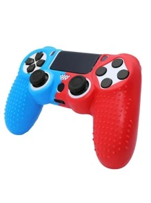 1 pieza Funda de dos tonos de silicona anti deslizante compatible con PS4 - Multicolor - Ver 1