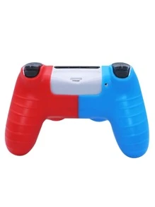 1 pieza Funda de dos tonos de silicona anti deslizante compatible con PS4 - Multicolor - Ver 2