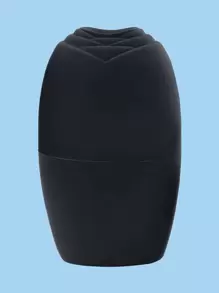 矽膠面部按摩冰滾球，1入組矽膠面膜應用及按摩冰塊盤，面部美容冰滾球皮膚護理工具，冰膜面部冰球，刮痧面部按摩，矽膠冰模型，面部美容用（藍色） - 黑色 - 查看 2