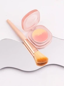 新風格腮紅刷有角度化妝刷適用於臉部 - 杏色 - 查看 3