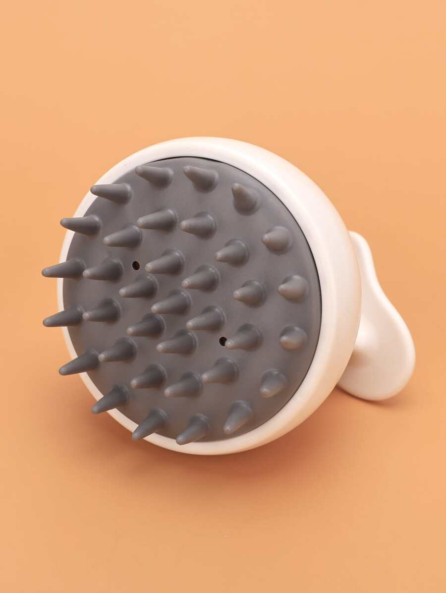 洗髮水按摩刷浴梳，1入組頭皮護理髮刷，帶長而靈活的矽膠梳齒，去屑髮刷/髮梳適合所有髮質，男士女士 - 彩色 - 查看 1