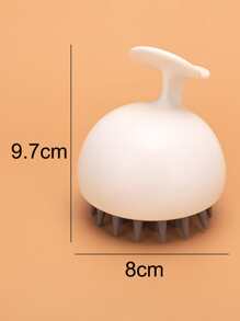 洗髮水按摩刷浴梳，1入組頭皮護理髮刷，帶長而靈活的矽膠梳齒，去屑髮刷/髮梳適合所有髮質，男士女士 - 彩色 - 查看 5