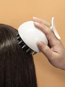 洗髮水按摩刷浴梳，1入組頭皮護理髮刷，帶長而靈活的矽膠梳齒，去屑髮刷/髮梳適合所有髮質，男士女士 - 彩色 - 查看 7