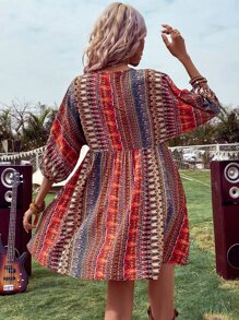 Breezaya Đầm Bộ lạc Boho - Nhiều màu - Xem 2