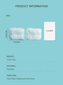 Face Washing Wristbands-Absorbent Wristband For Washing Face, 1Pair Microfiber Wrist Wash Band Towel, Makeup Skincare Yoga Sport Prevent Liquids Spilling Down Arm,Skincare,Room Decor,Home Decor,Bedroom Decor,Bathroom,Christmas Gifts,Bathroom Decor,Travel,Travel Stuff,Wedding,Christmas Party,Mom Gifts,Home,Room,House Decor,Christmas Gift,Gifts For Mom,Birthday,Pink Room Decor,Living Room Decor,Bedroom,Gifts For Men,Dad Gifts,Mushroom,New Years,Mom,Accessories,Gifts For Dad,Friends,Funny Gift - White - View 5