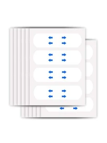 40pcs Face Tape Lifting Invisible, Face Lift Tape Invisible, Facelift Tape for Face Invisible, Neck Face Facial Lifting Tape Instant Secret Make Up Stickers Patch for Double Chin Jowls Waterproof - White - View 2