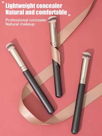 1 pieza Pincel suave de cerdas para corrector, herramienta de maquillaje multifunción para cubrir acné, ojeras y difuminar, pincel de base, pincel de corrector, pincel de rubor, pincel de contorno, pincel de rubor, pincel de bronceador, pincel de polvo, pincel de base, pincel de rubor