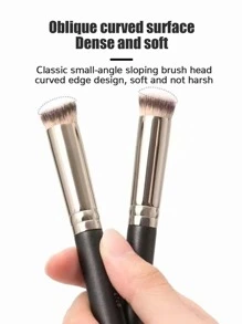 1支软毛遮瑕刷，多功能细节化妆工具，可遮盖痘痘、黑眼圈并晕染妆容，可用作粉底刷、遮瑕刷、腮红刷、修容刷、古铜粉刷、散粉刷等。 - 淺灰色 - 查看 3
