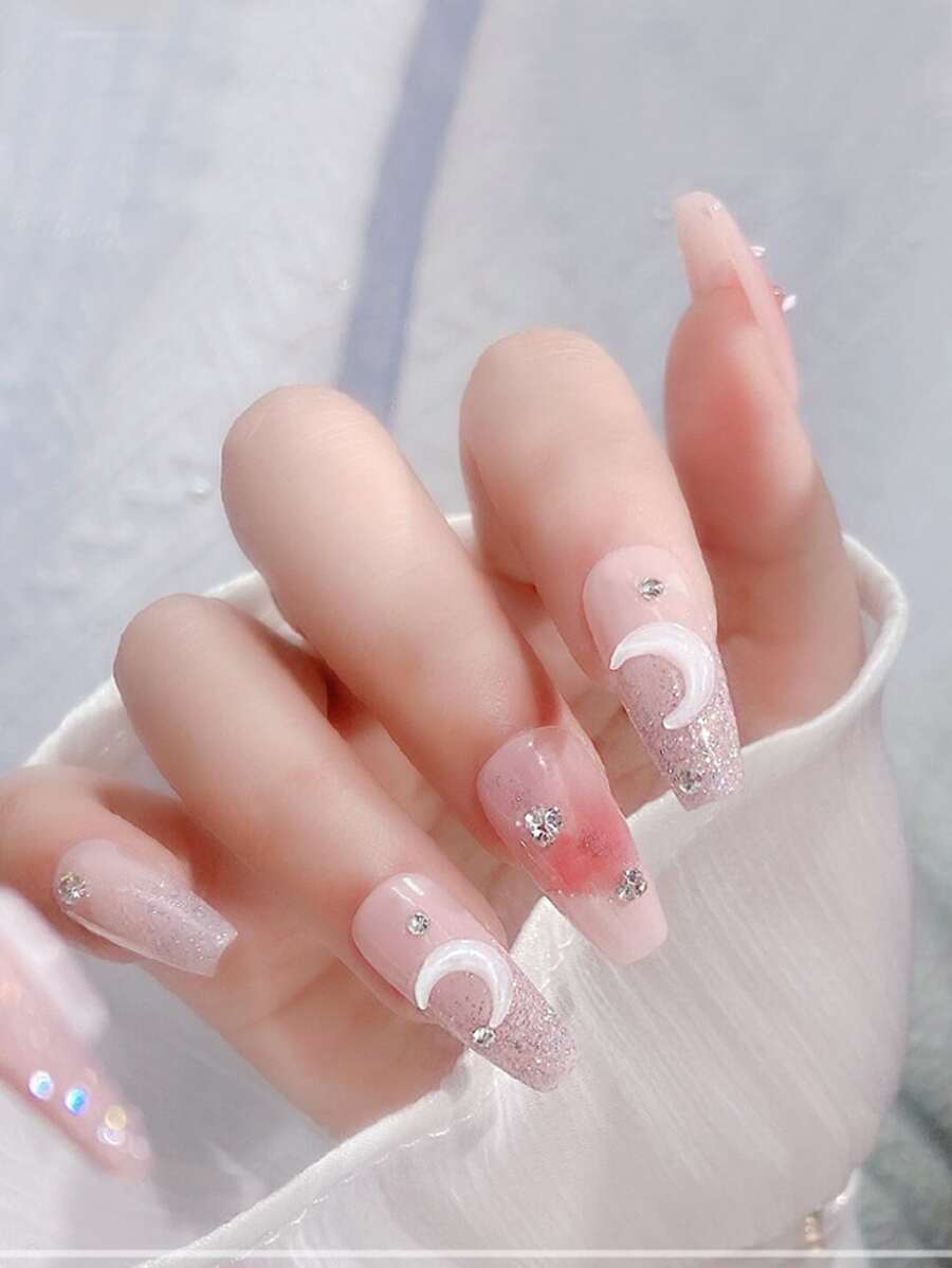 50 piezas Decoración de uñas con diseño de luna - Multicolor - Ver 1