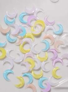 50 piezas Decoración de uñas con diseño de luna - Multicolor - Ver 2