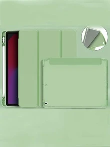Funda compatible con iPad tríptico de silicona plegable anticaída - Verde - Ver 4