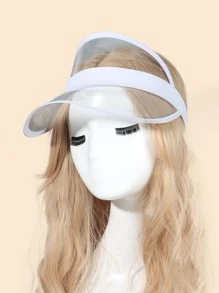 1pc Women Clear Visor Hat For Outdoor - Clear - View 2