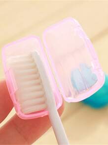 5pcs/Set Portable Travel Toothbrush Case Cover Toothbrush Packing Organizer Waterproof Protect Box Home Bathroom Decor Summer Back To School - Multicolor - View 4