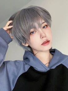 alicegarden 短直筒人造假髮帶劉海 - 彩色 - 查看 1