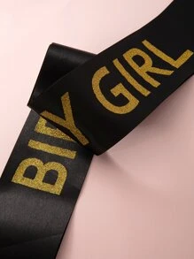 1pc Birthday Party Decor Shoulder Strap, Ribbon, Party Shoulder Strap - Multicolor - View 2