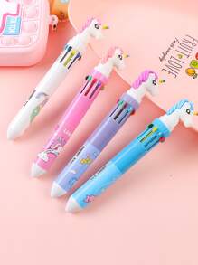1支裝動物裝飾圓珠筆學生創意便攜式書寫筆兒童 - 彩色 - 查看 4