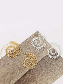 khuyên tai hình xoắn ốc - Vàng - Xem 2