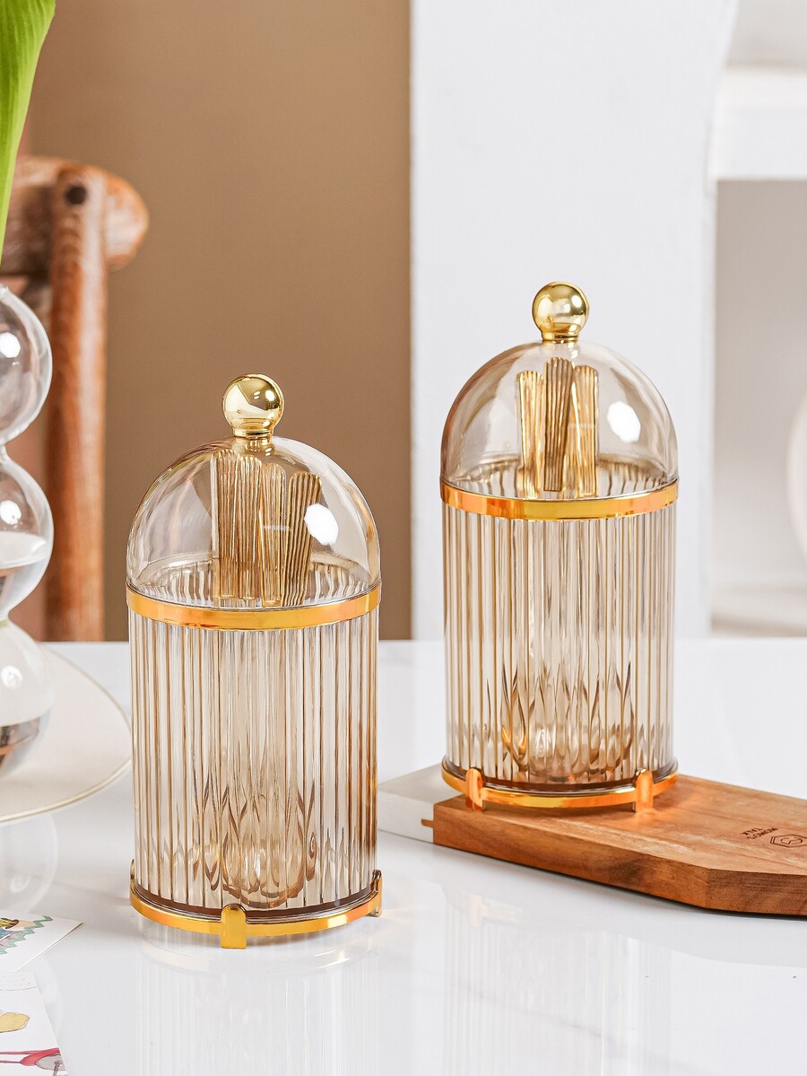 4pcs/Set PMMA Dining Spoon With Storage Box, Creative Spoon For Kitchen