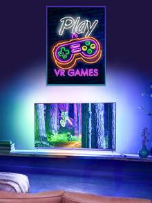 1 set Pintura diamante DIY sin modernista con mando de juego & con estampado de letra Pintura diamante DIY para - Multicolor - Ver 4