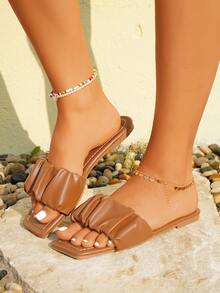 Dép bệt Nữ - màu nâu - Xem 7