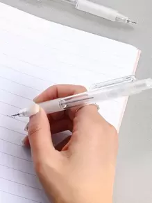 colnk 1 Đồng Màu Cơ Bút Chì Với 2 Bút Chì Đổ Đơn Giản Di Động Căn Bản Cơ Bút Chì Cho Sinh Viên, Văn Phòng - màu đen - Xem 4