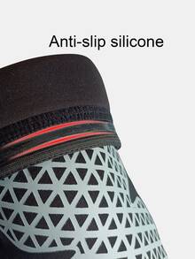 1pc Geometric Pattern Breathable Anti-Collision Sports Knee Pad - Black - View 4