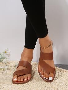 Dép bệt Nữ - màu nâu - Xem 3