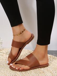 Dép bệt Nữ - màu nâu - Xem 5