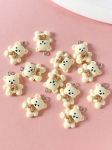 12件/套卡通樹脂小熊DIY掛件