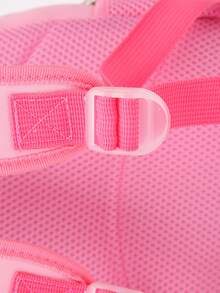 兒童卡通動物兒童背包女孩男孩背包學步兒童氯丁橡膠書包幼兒園包 - 粉色 - 查看 7