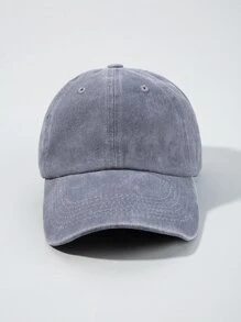 1入組中性素色休閒棒球帽 - 淺灰色 - 查看 3