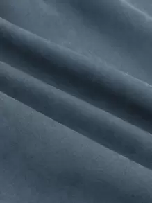 Manfinity Homme Hombres Pantalones Cortos Con Cintura Ajustable Con Cordón Y Bolsillos Oblicuos - Neblina azul - Ver 4