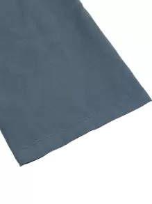 Manfinity Homme Hombres Pantalones Cortos Con Cintura Ajustable Con Cordón Y Bolsillos Oblicuos - Neblina azul - Ver 6